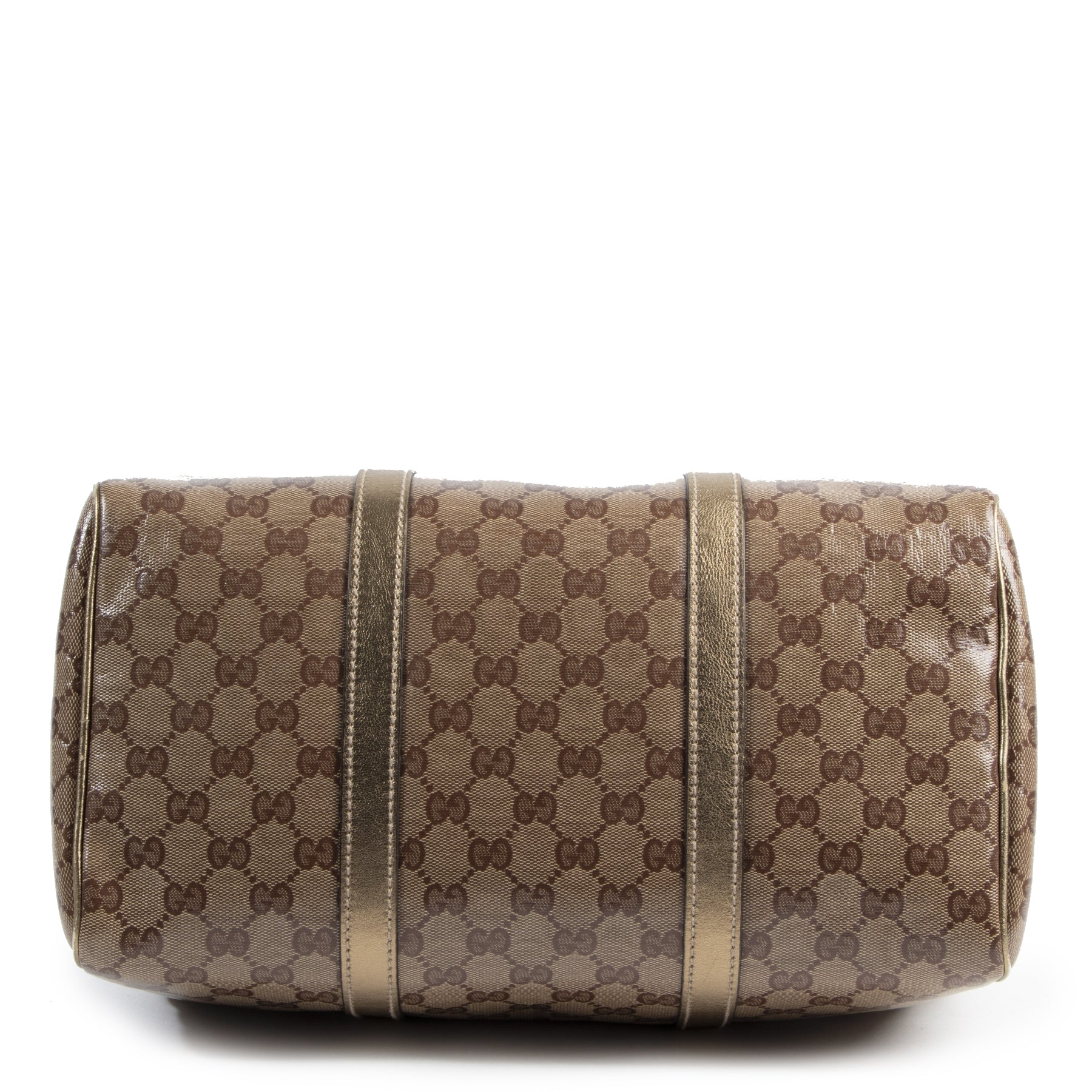 Gucci Metallic Gold Boston Bag