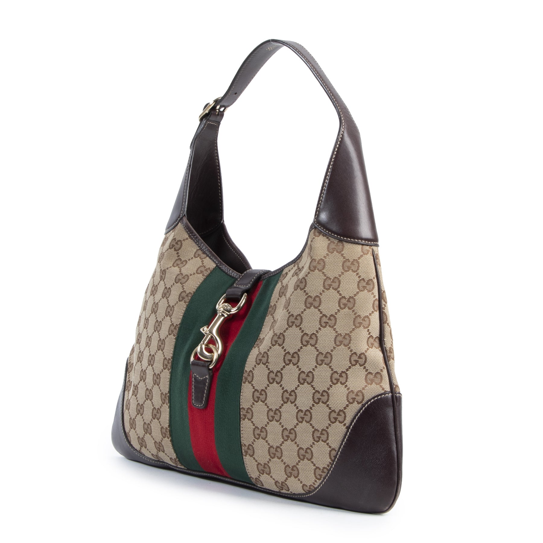Gucci Jackie Original GG Canvas Shoulder Bag kopen en verkopen bij Labellov luxe vintage designer