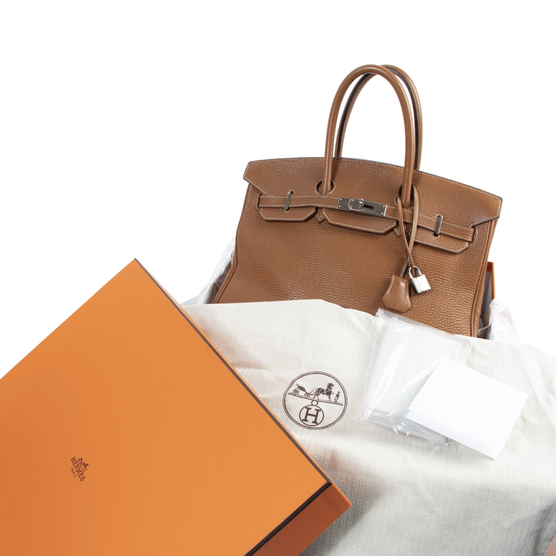Hermes Birkin 35 Togo Gold PHW for sale at Labellov secondhand luxury in Antwerp