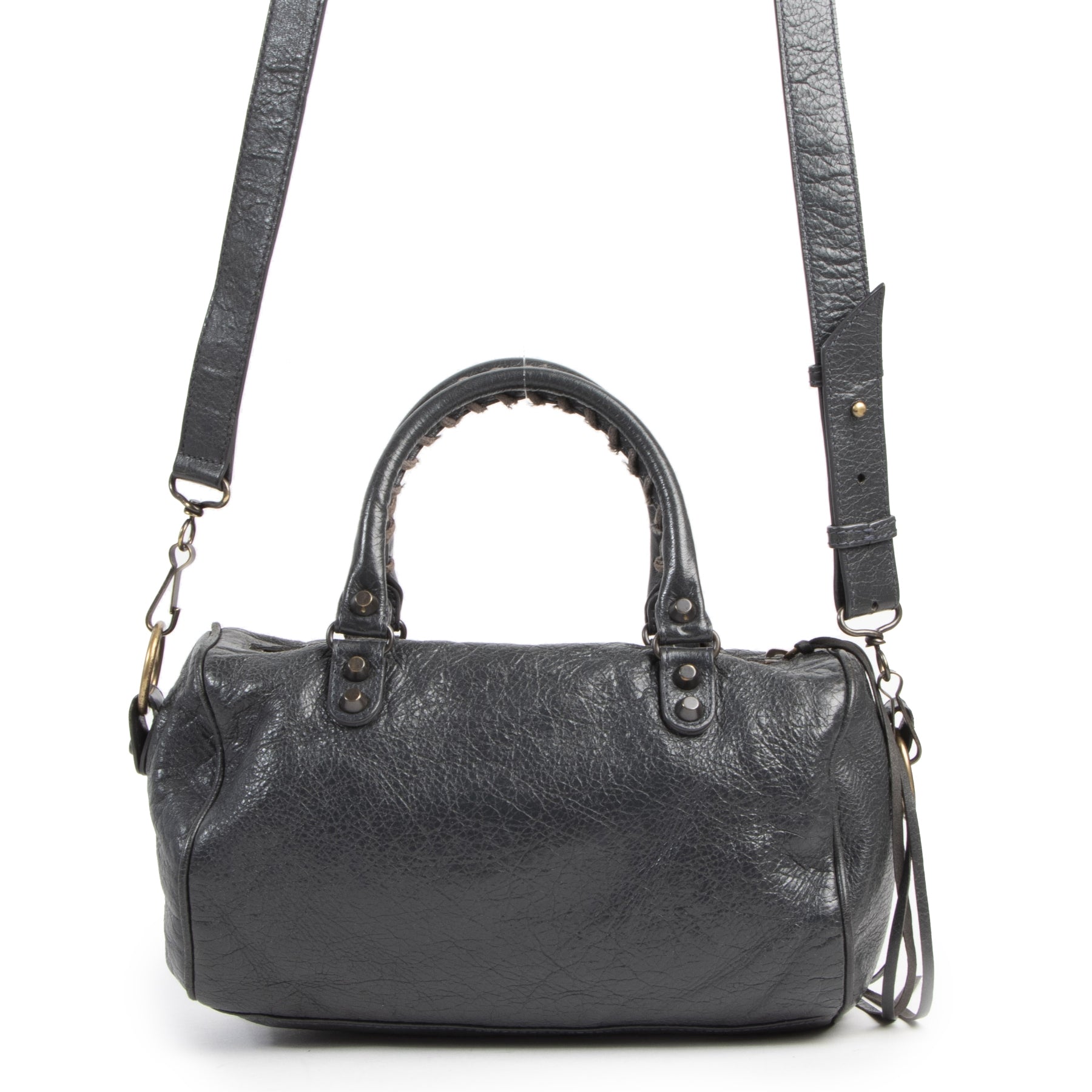 Balenciaga Dark Grey Classic Mini Twiggy Bag kopen en verkopen aan de beste prijs online bij Labellov