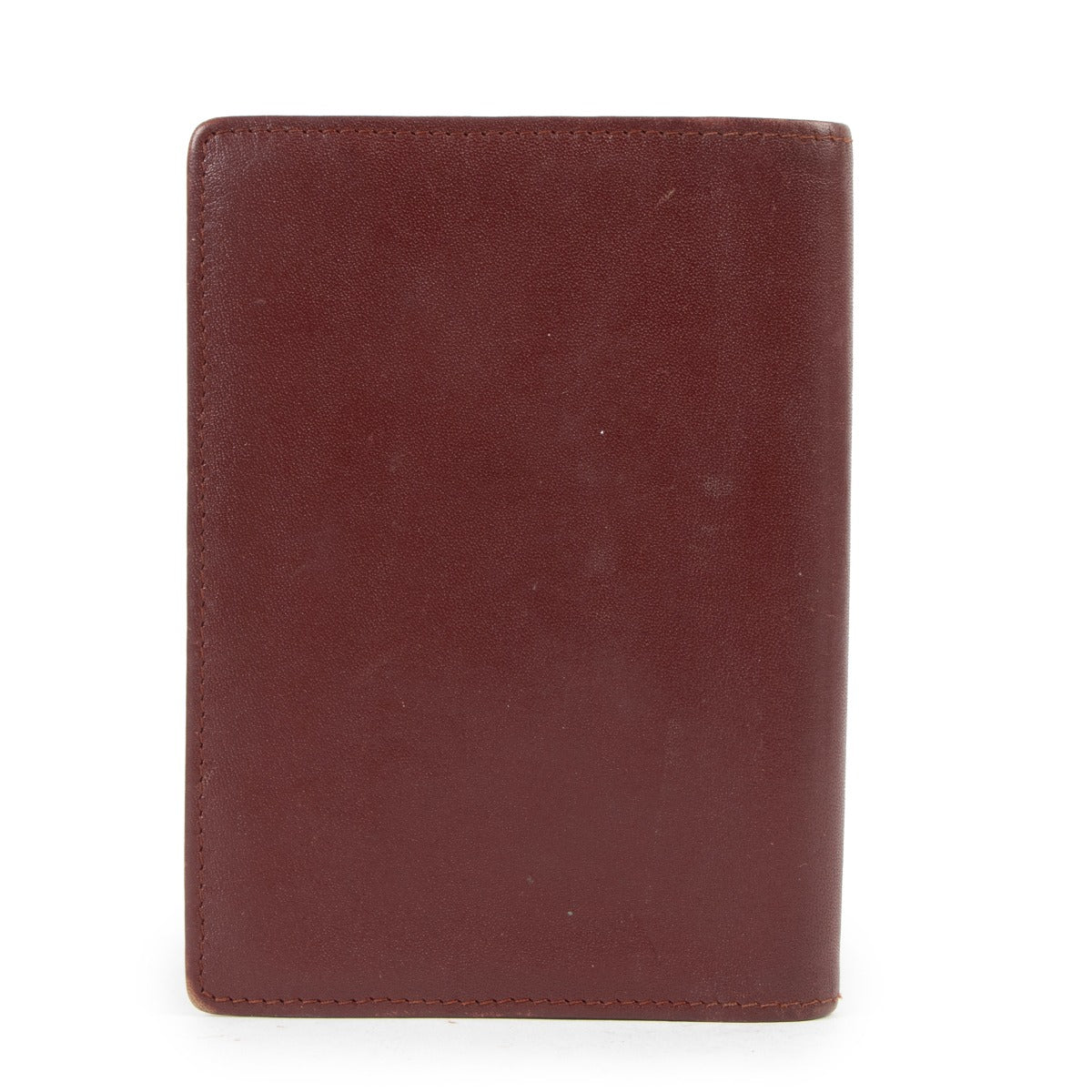 Must De Cartier Burgundy Leather Adress Book