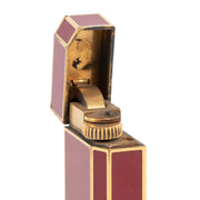 Buy online an authentic second hand Cartier Red Lacquer Gold-Plated Vintage Lighter in good condition at Labellov in Antwerp.