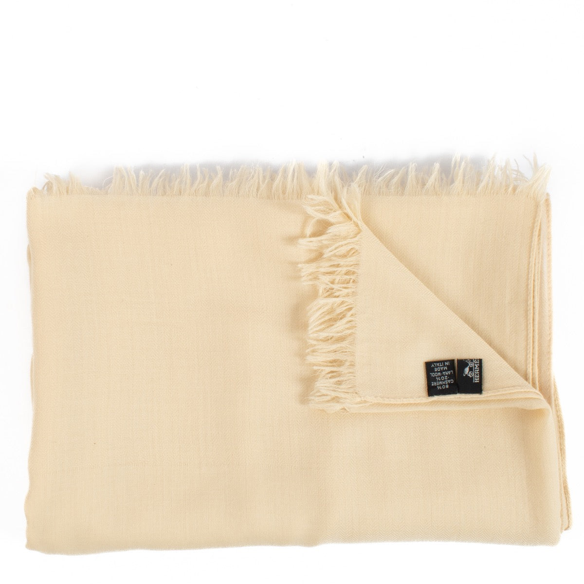 Authentic second hand Hermès Beige Cashmere Stole Scarf on Labellov.com