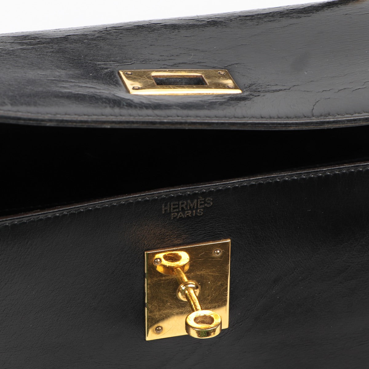 hermes kelly vintage 1960s logo stamp