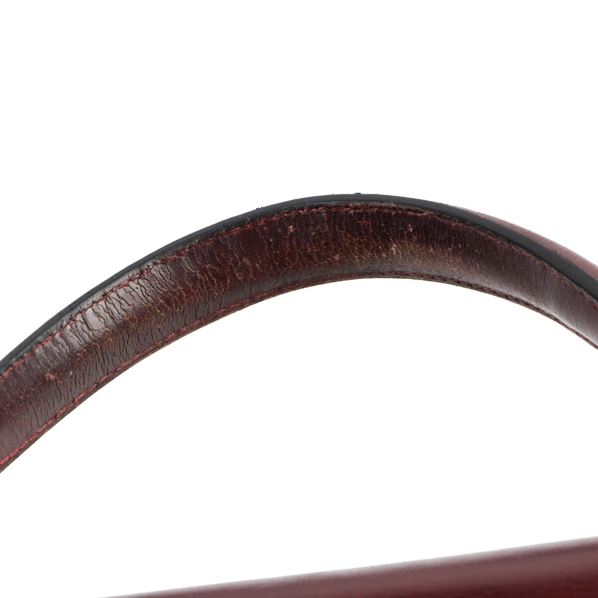 Shop authentic second hand Hermès Vintage Kelly 32 Burgundy Box Gold Hardware at Labellov
