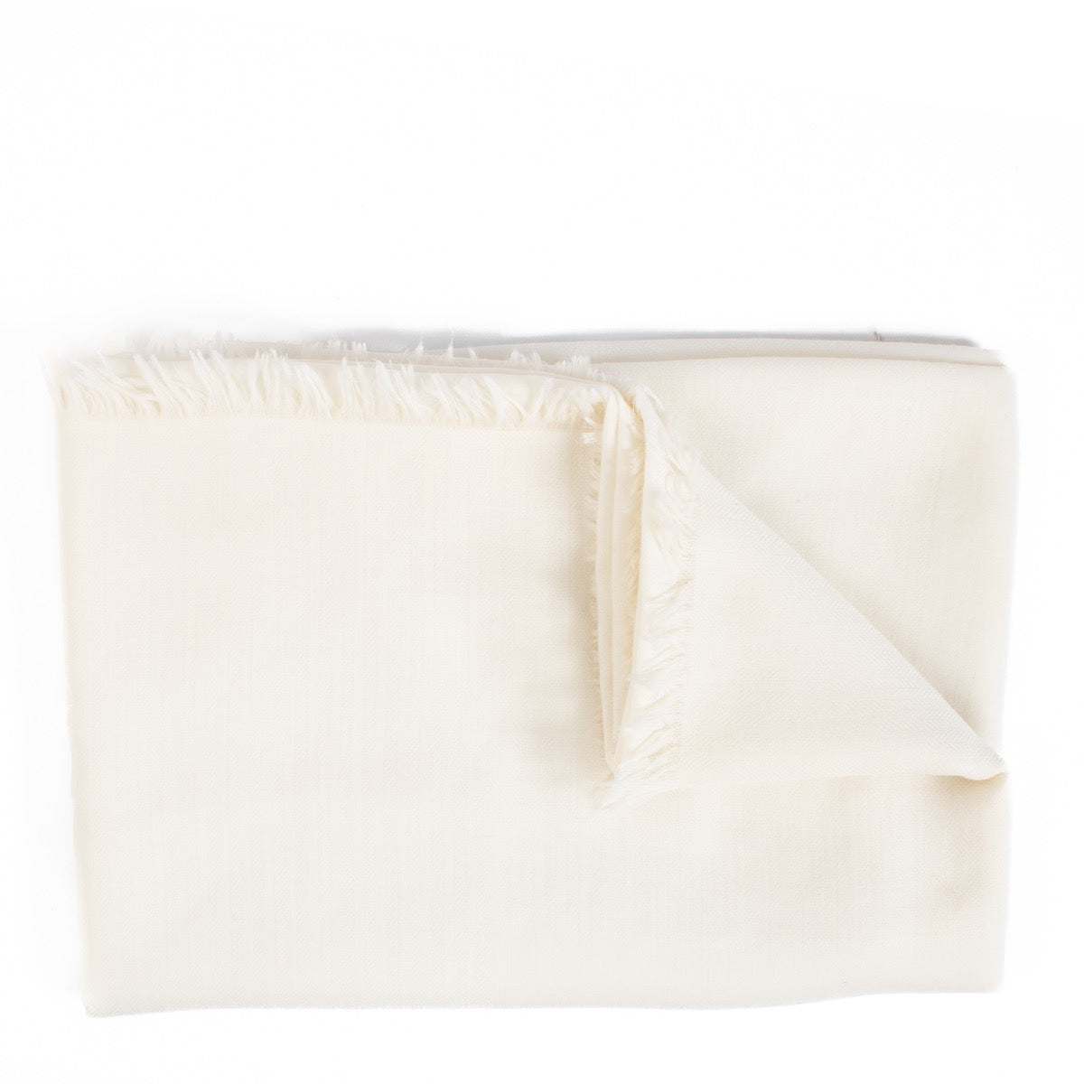 Authentic second hand Hermès White Cashmere Stole scarf on Labellov.com