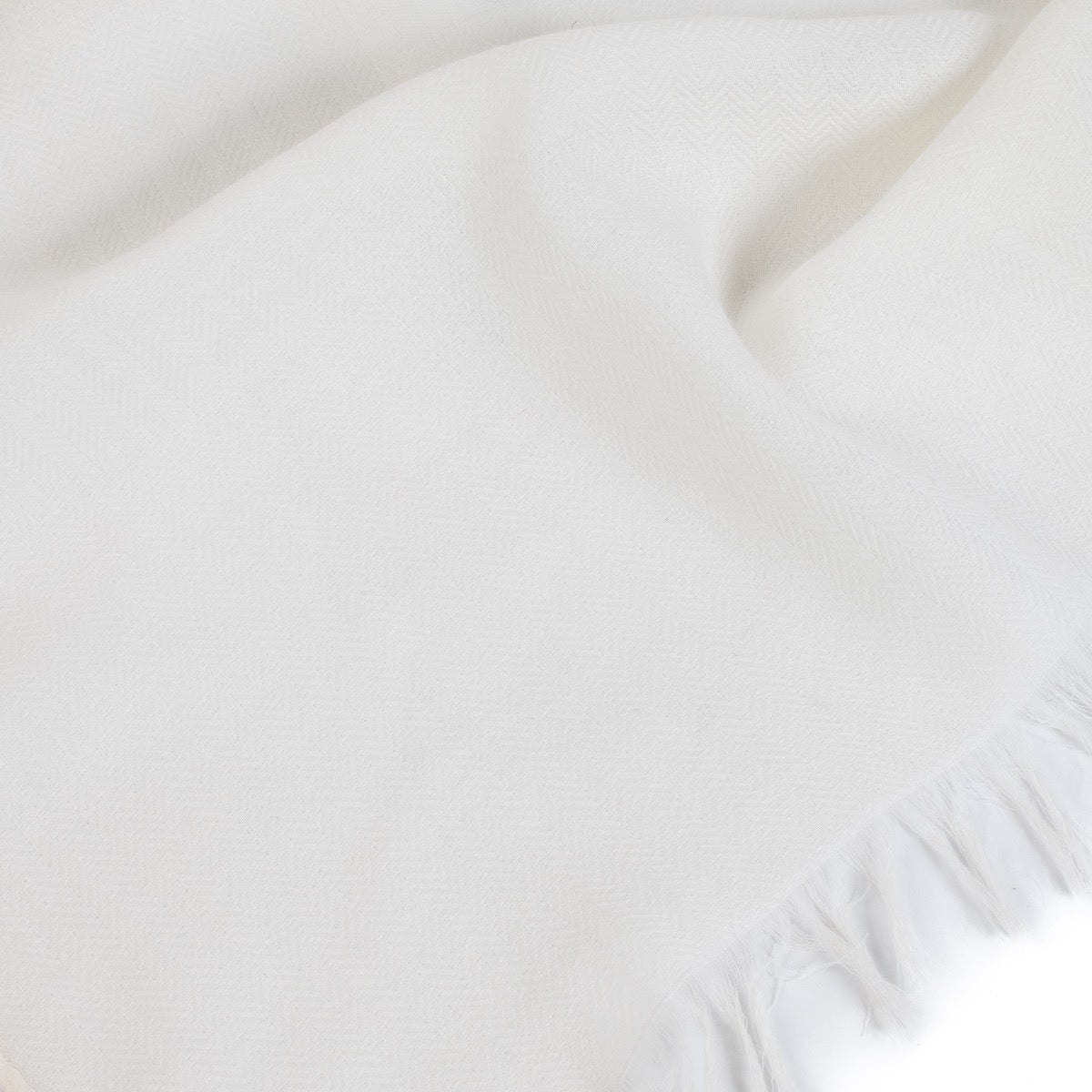 Authentic second hand Hermès White Cashmere Stole Scarf on Labellov.com