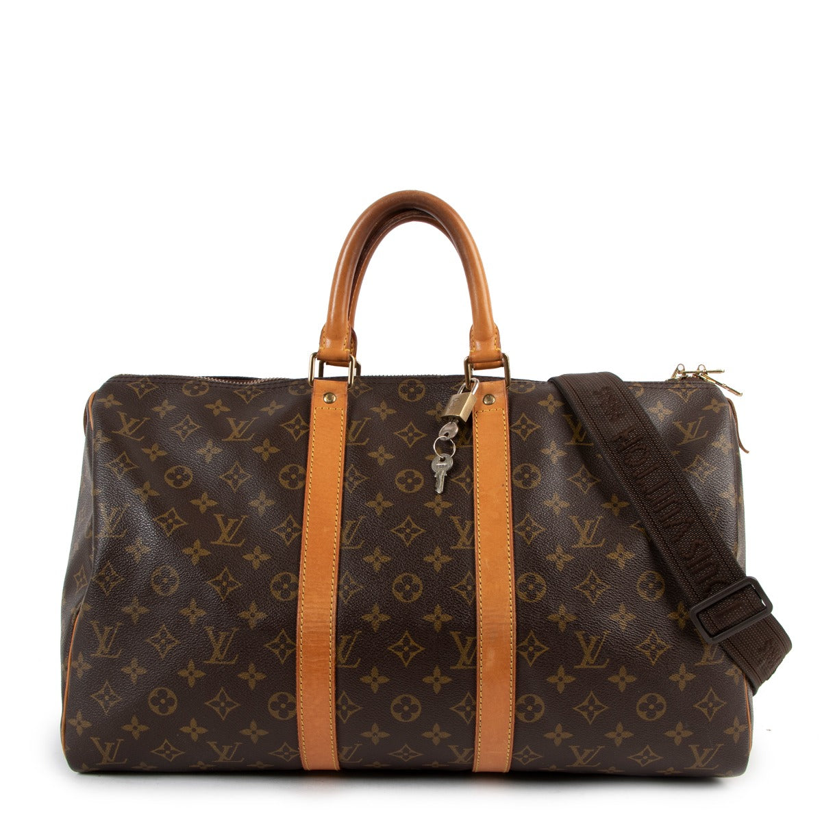 authentic second hand Louis Vuitton Keepall 45 vintage Monogram Canvas at labellov