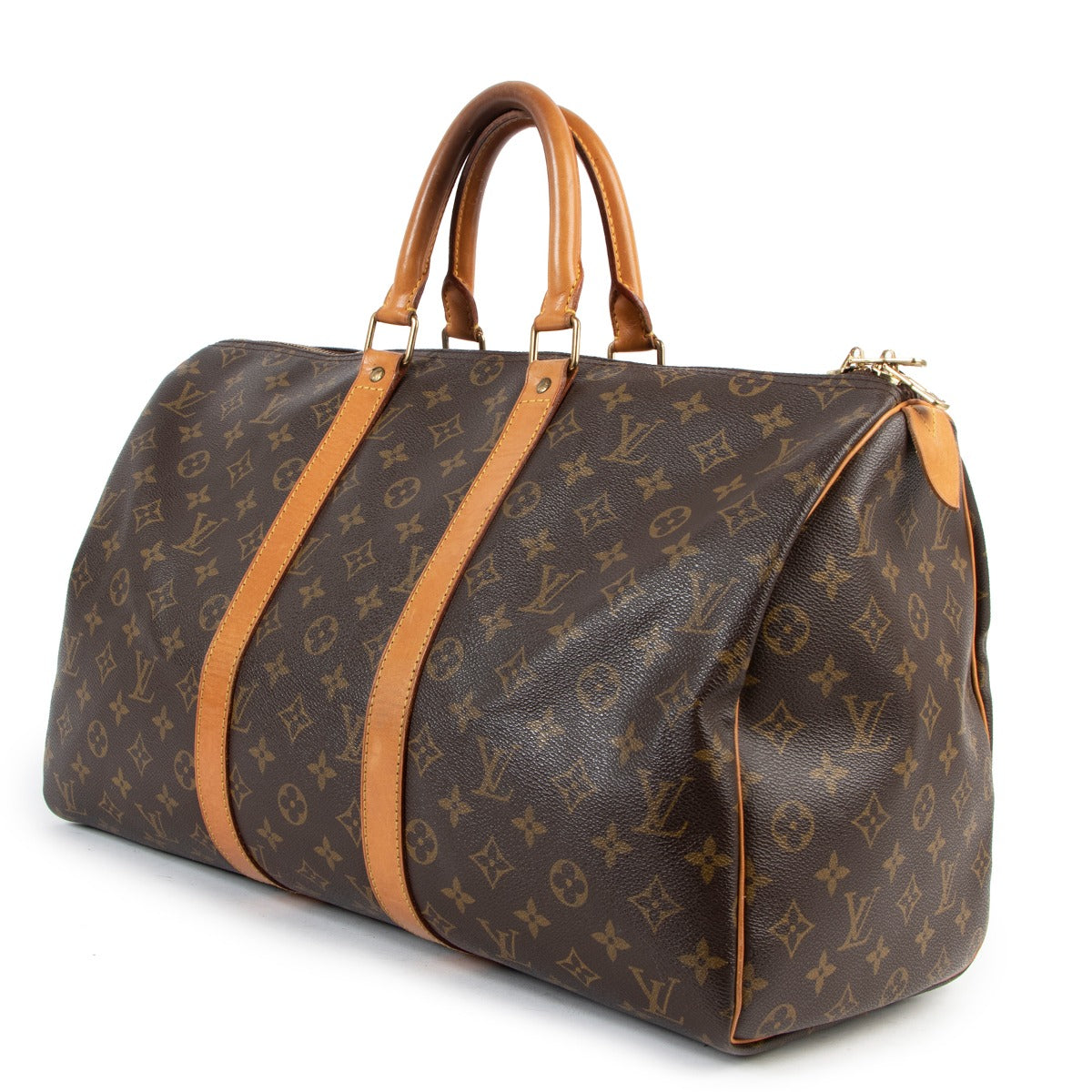 authentic second hand Louis Vuitton Keepall 45 vintage Monogram Canvas at labellov