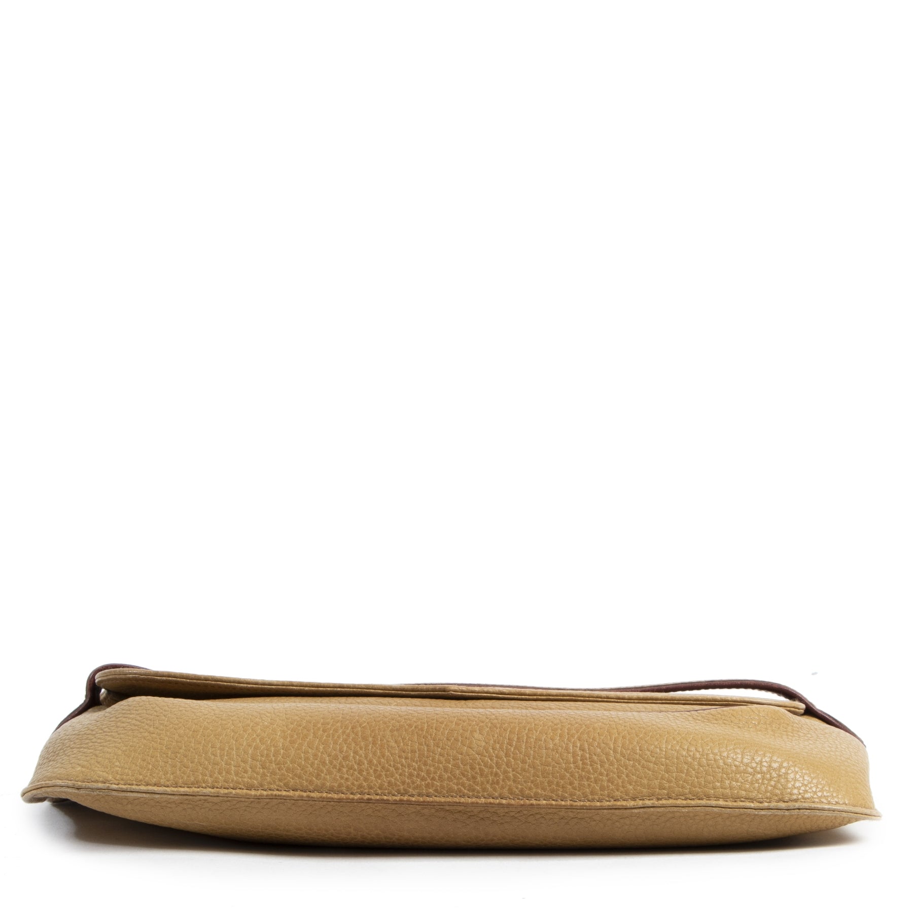Authentieke Tweedehands Cartier Ochre Leather Clutch juiste prijs veilig online shoppen luxe merken webshop winkelen Antwerpen België mode fashion