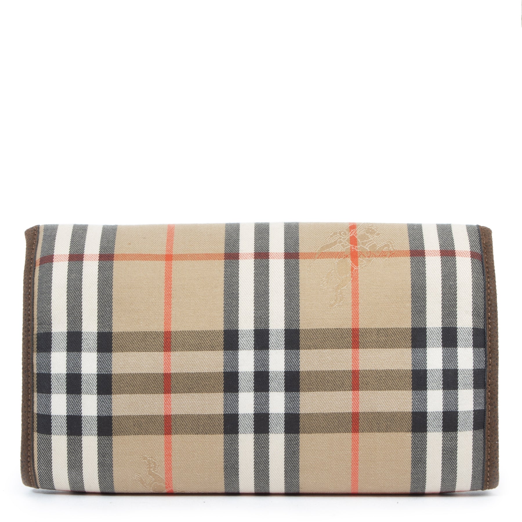 Authentieke Tweedehands Burberry Nova Check Clutch juiste prijs veilig online shoppen luxe merken webshop winkelen Antwerpen België mode fashion