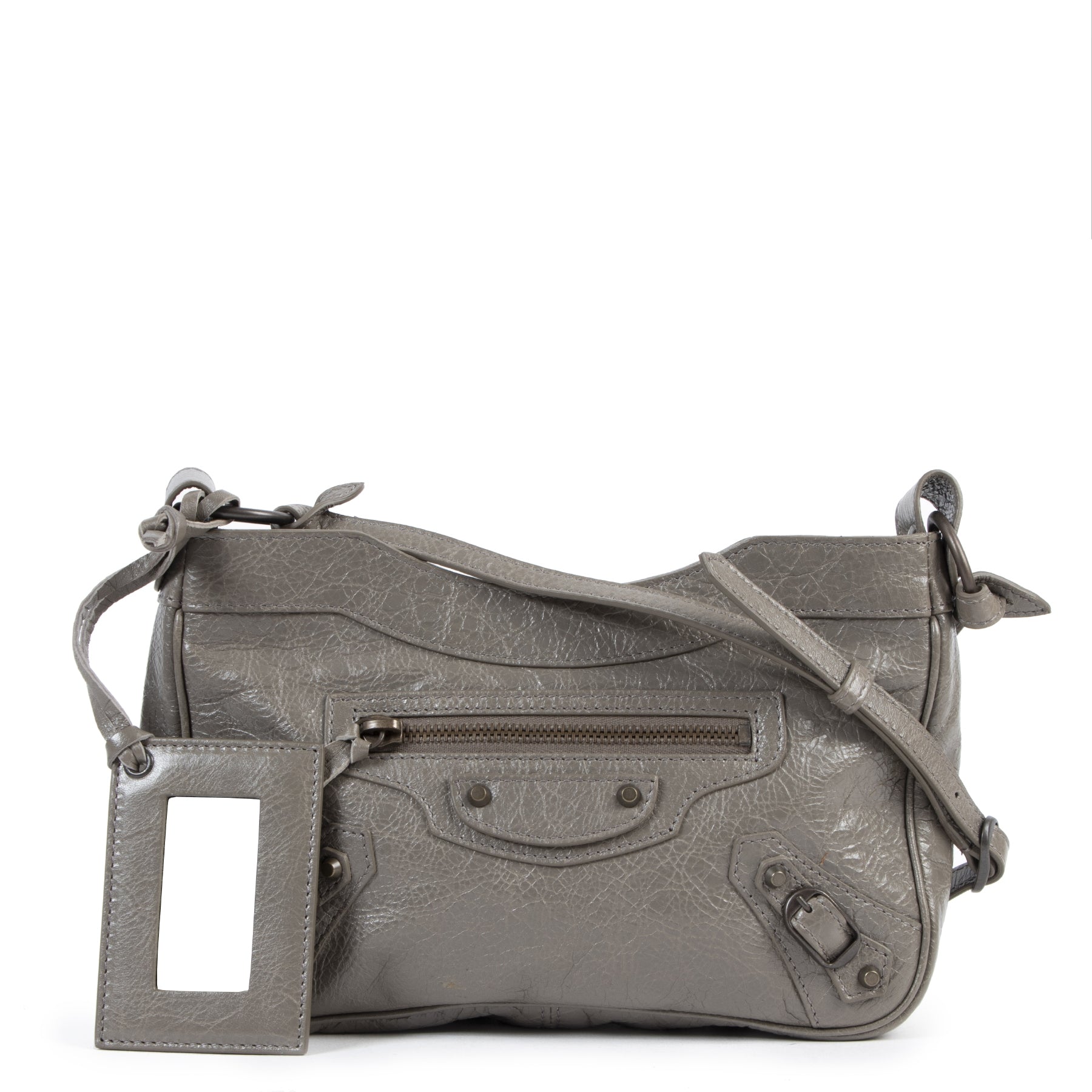 Balenciaga Grey City Hip Mini Crossbody Bag for the best price at labellov