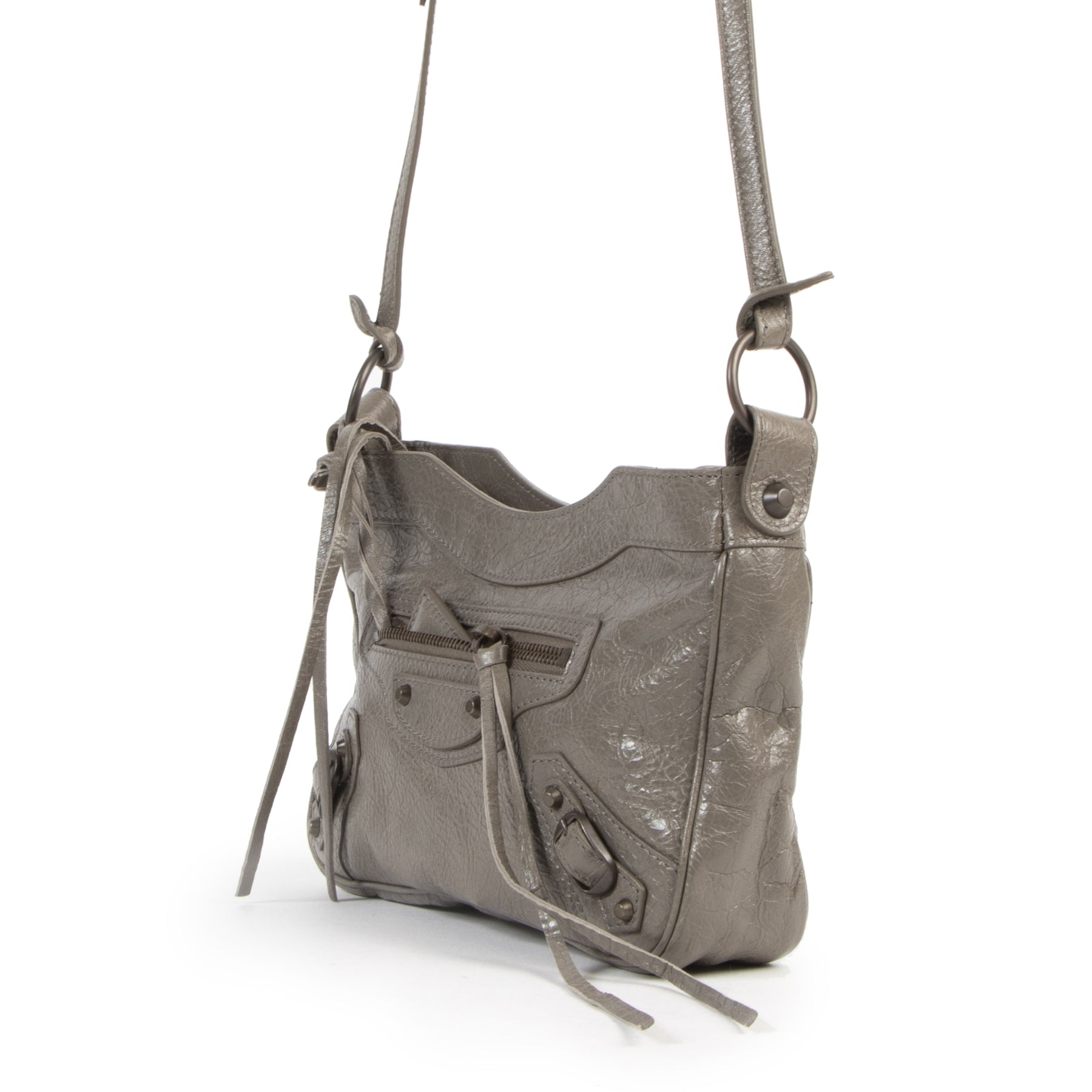 Balenciaga Grey City Hip Mini Crossbody Bag kopen en verkopen aan de beste prijs