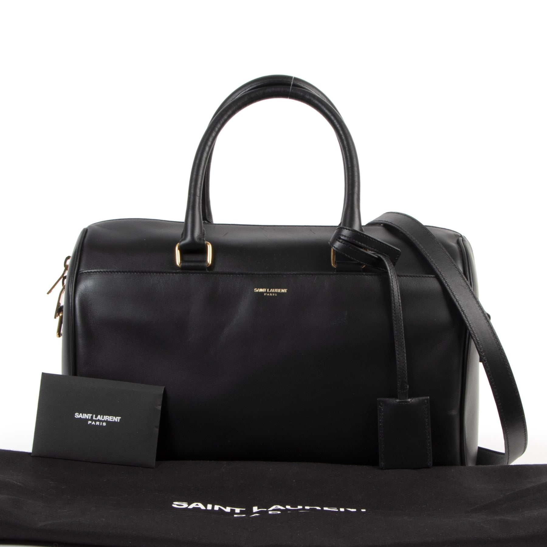 Authentic secondhand Yves Saint Laurent Bo Duffle Crossbody Bag designer bags fashion luxury vintage webshop