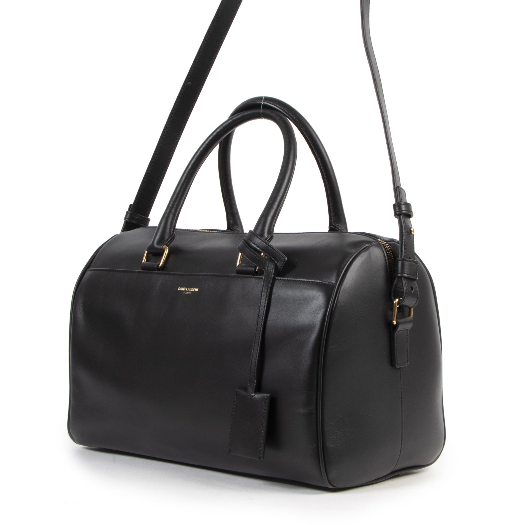 Authentieke Tweedehands Yves Saint Laurent Bo Duffle Crossbody Bag juiste prijs veilig online shoppen luxe merken webshop winkelen Antwerpen België mode fashion