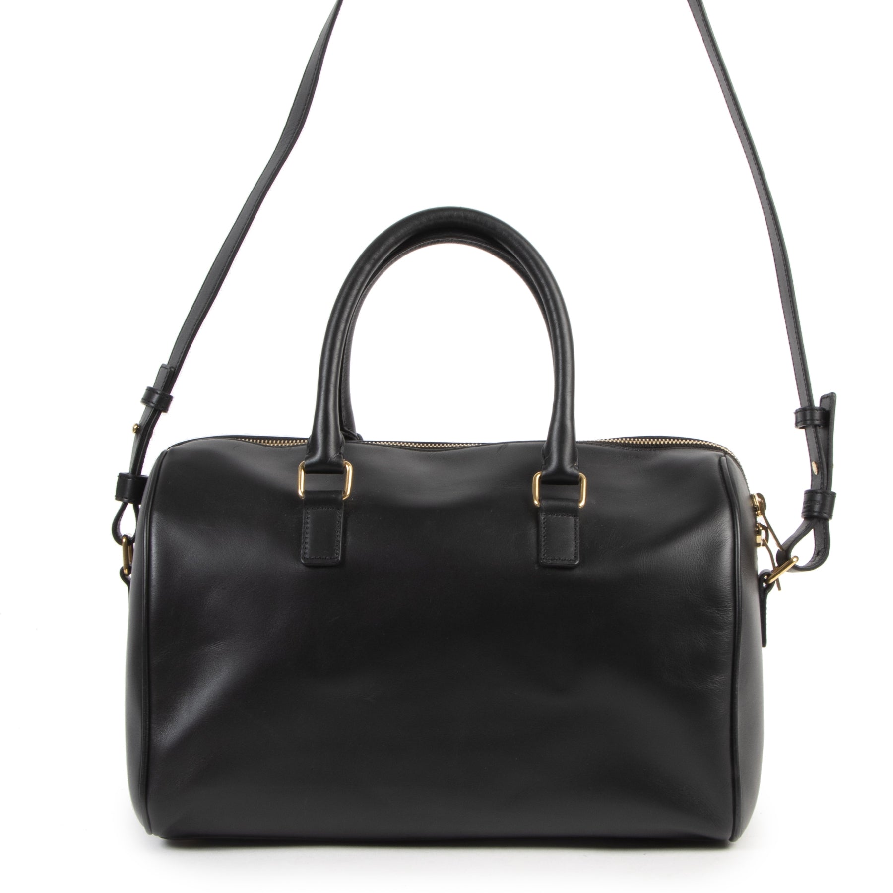 Authentieke Tweedehands Yves Saint Laurent Bo Duffle Crossbody Bag juiste prijs veilig online shoppen luxe merken webshop winkelen Antwerpen België mode fashion