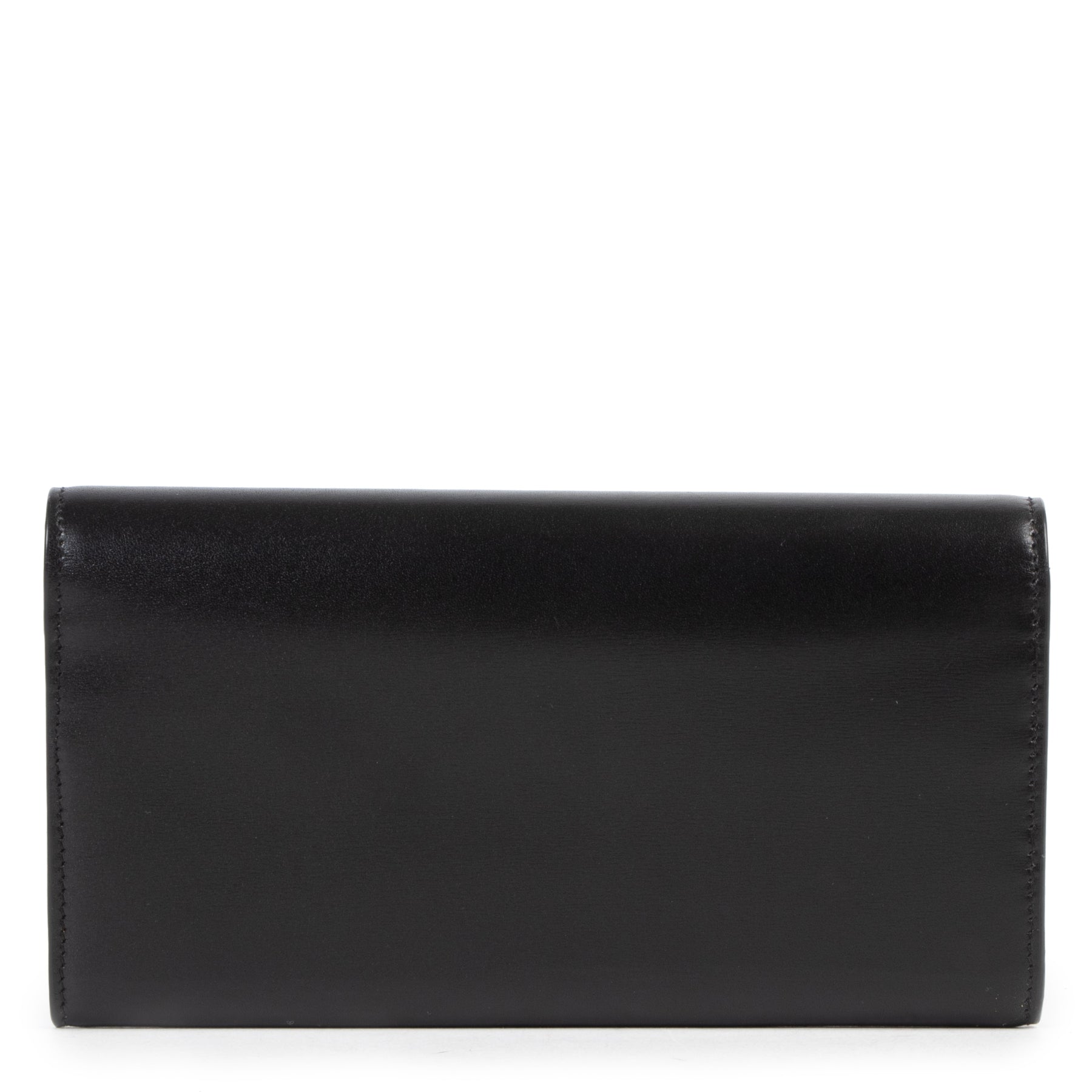 Authentic secondhand Saint Laurent Black Leather Wallet designer accessories fashion luxury vintage webshop safe secure online shopping designer high end brands