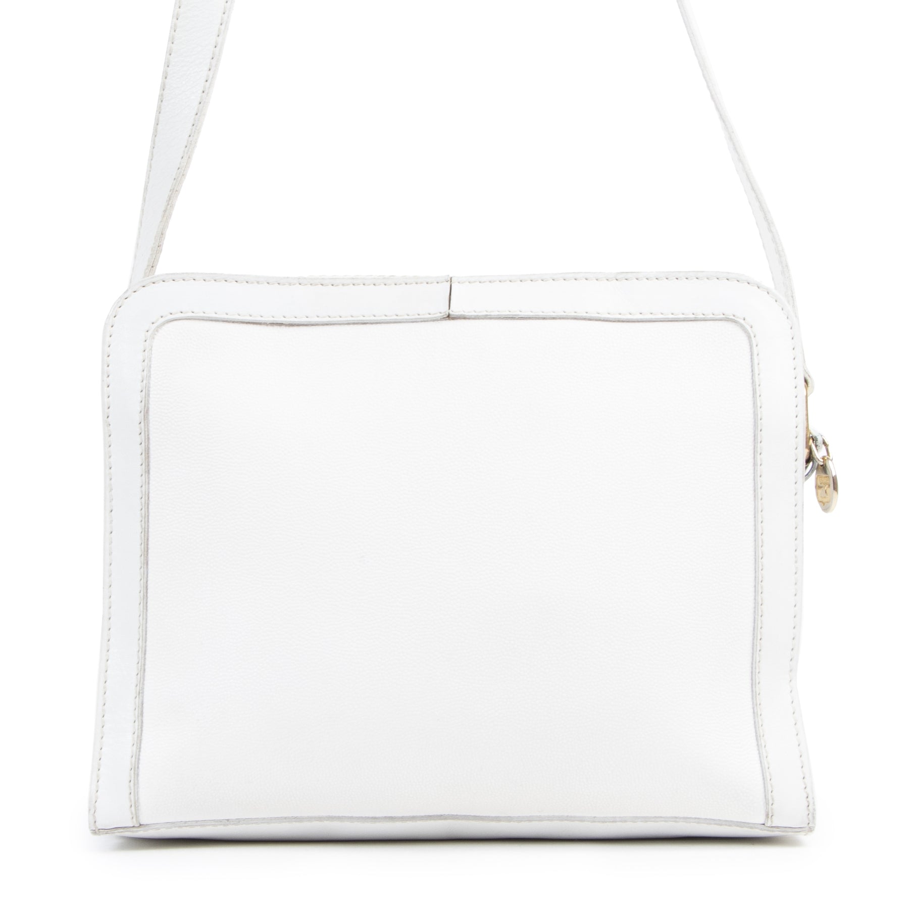 Céline White Leather Crossbody Bag