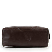 Vintage designer brown leather travel case by Chanel in good condition by Labellov luxury