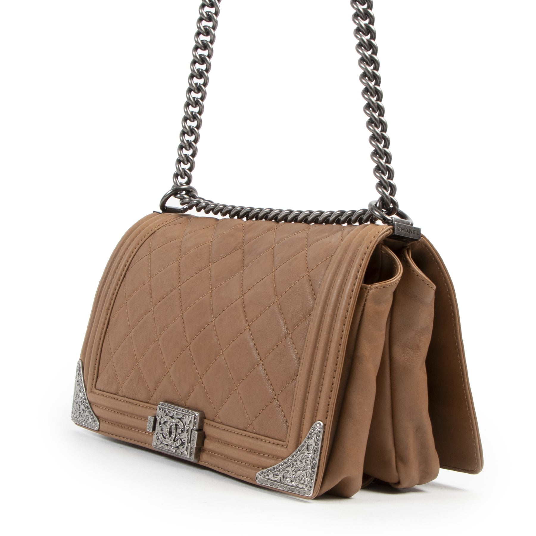 Chanel Tan Paris Dallas Metiers D'art Western New Medium Boy Bag