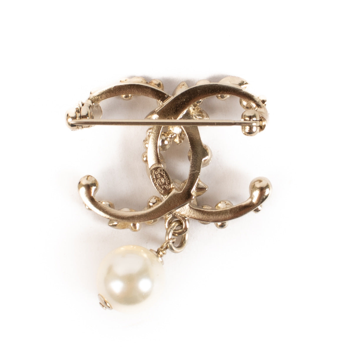 Broche Chanel 19A CC Perle