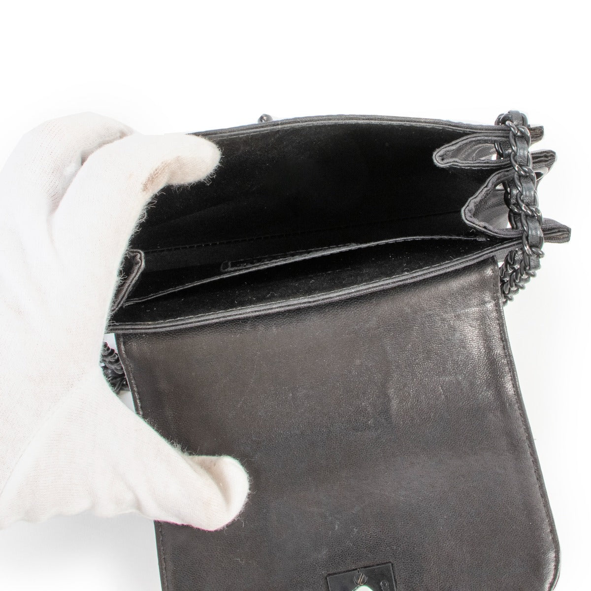 Shop authentic luxury designer vintage Chanel Black CC Travel Line Vintage Nylon Mini Shoulder Bag at Labellov for the best price.