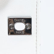 Chanel White Quilted Leather Bag