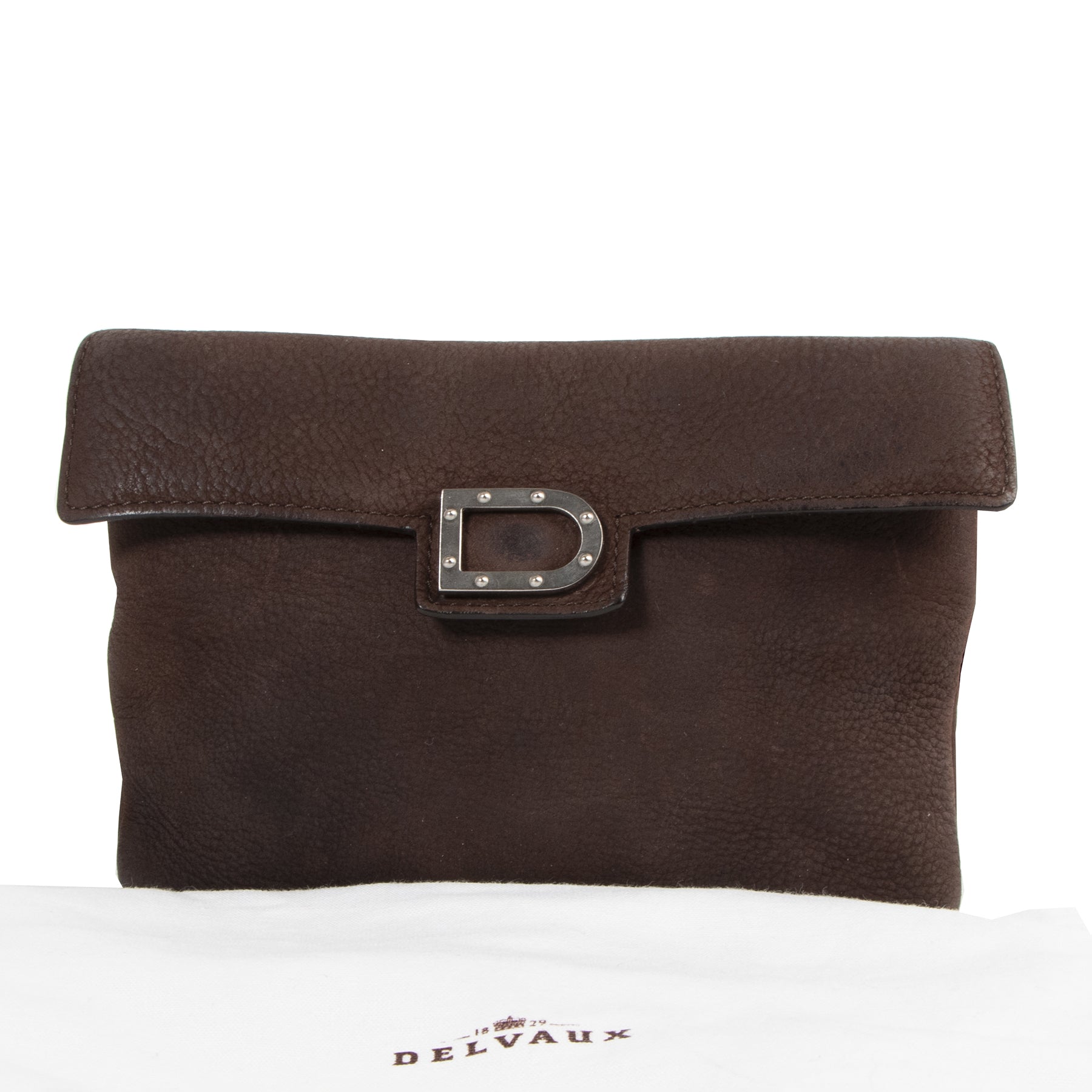 Delvaux Brown Nubuck Belt Bag
