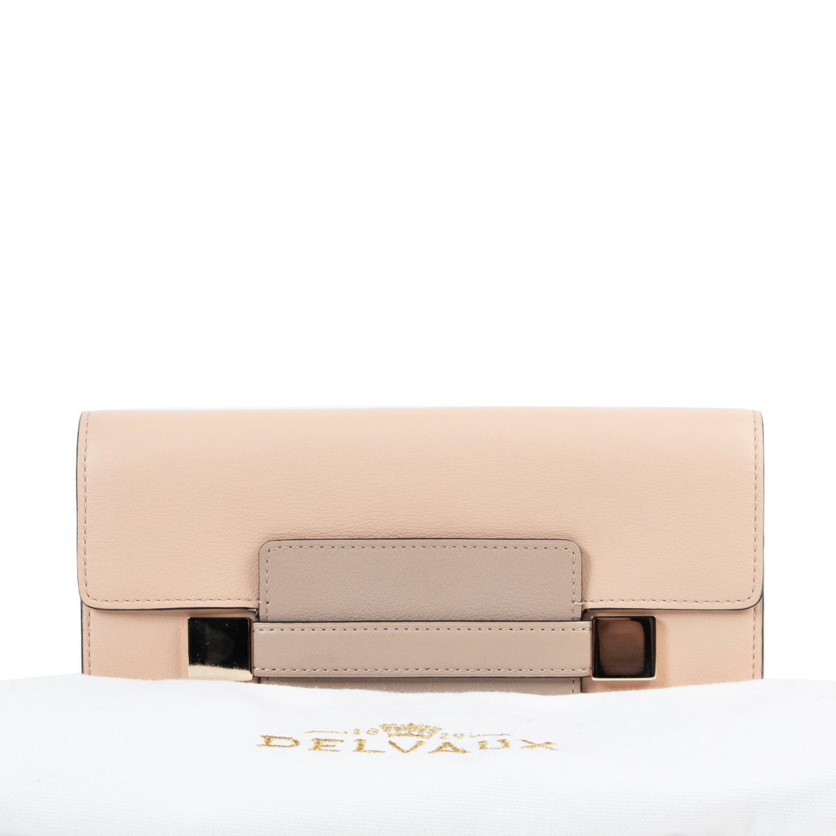 Delvaux Nude Sand Madame Wallet for the best price at Labellov secondhand luxury