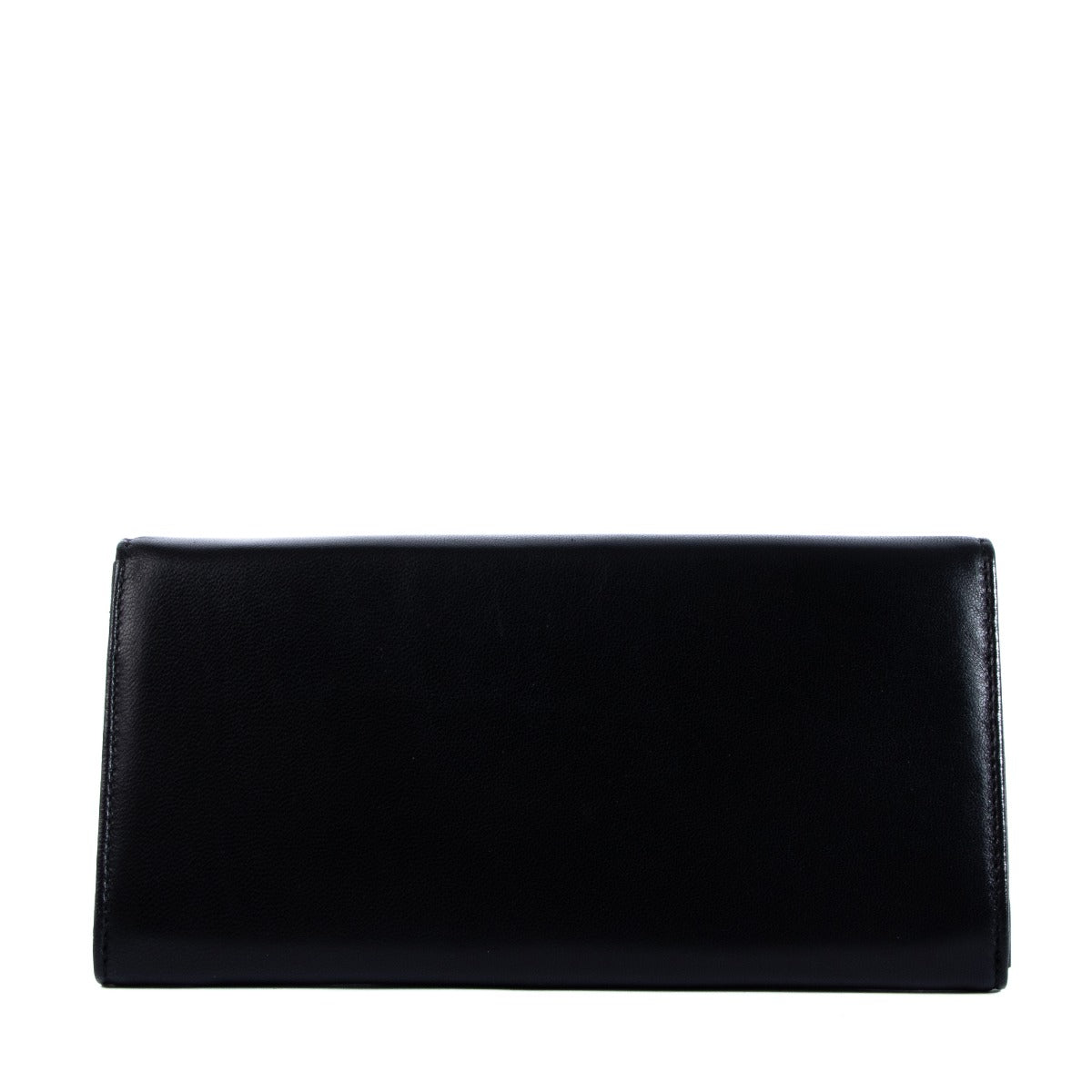Portefeuille Christian Dior en cuir d'agneau noir avec logo