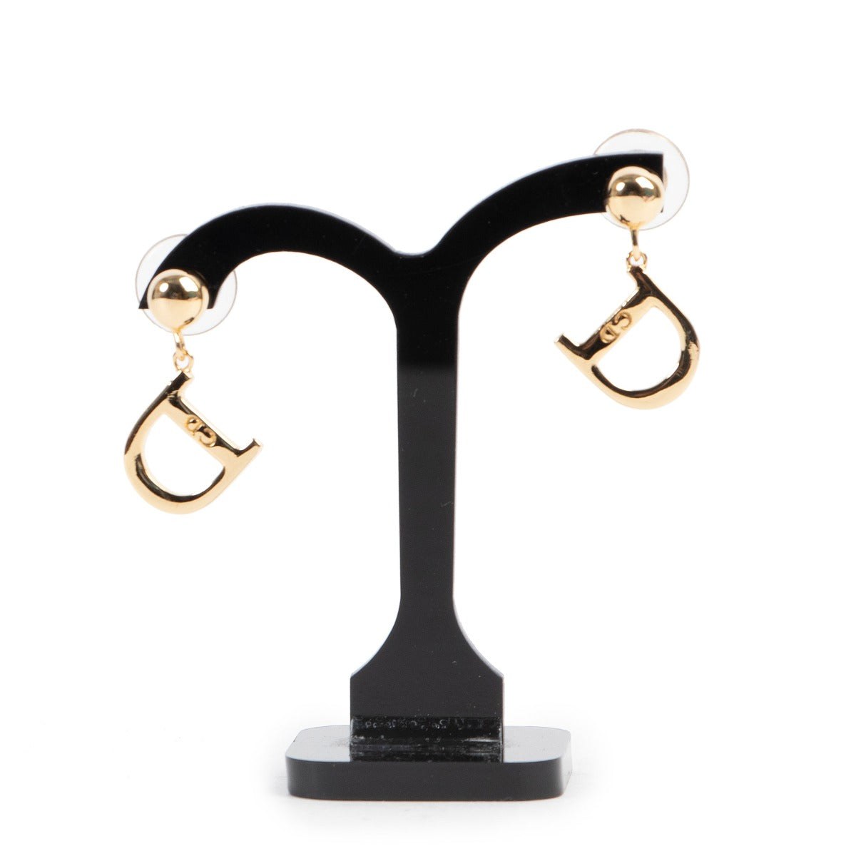 Christian Dior Gold Earrings