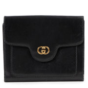 Authentic secondhand Gucci Black Leather GG Wallet designer accessories fashion luxury vintage webshop safe secure online shopping