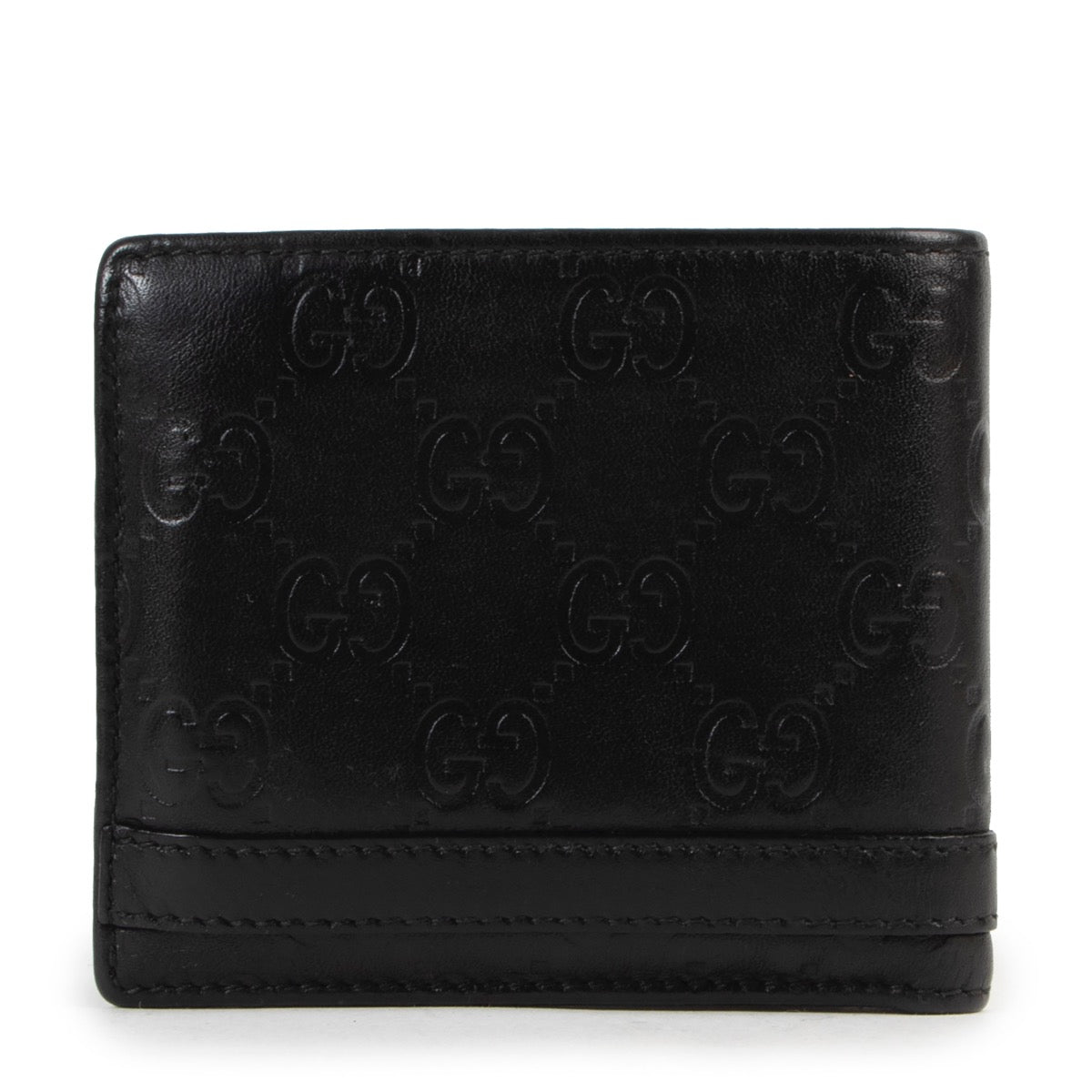 Achetez en ligne second main ce portefeuille Gucci en cuir noir.