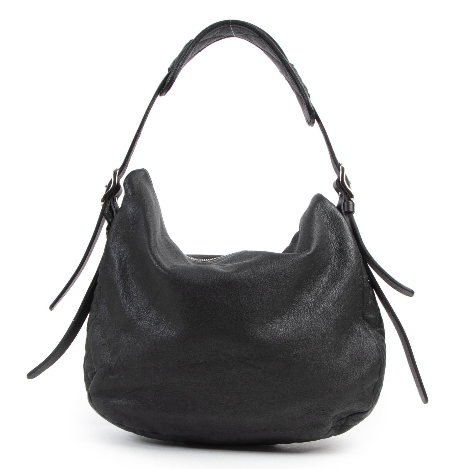 Jimmy Choo Black Biker Chain Hobo Bag