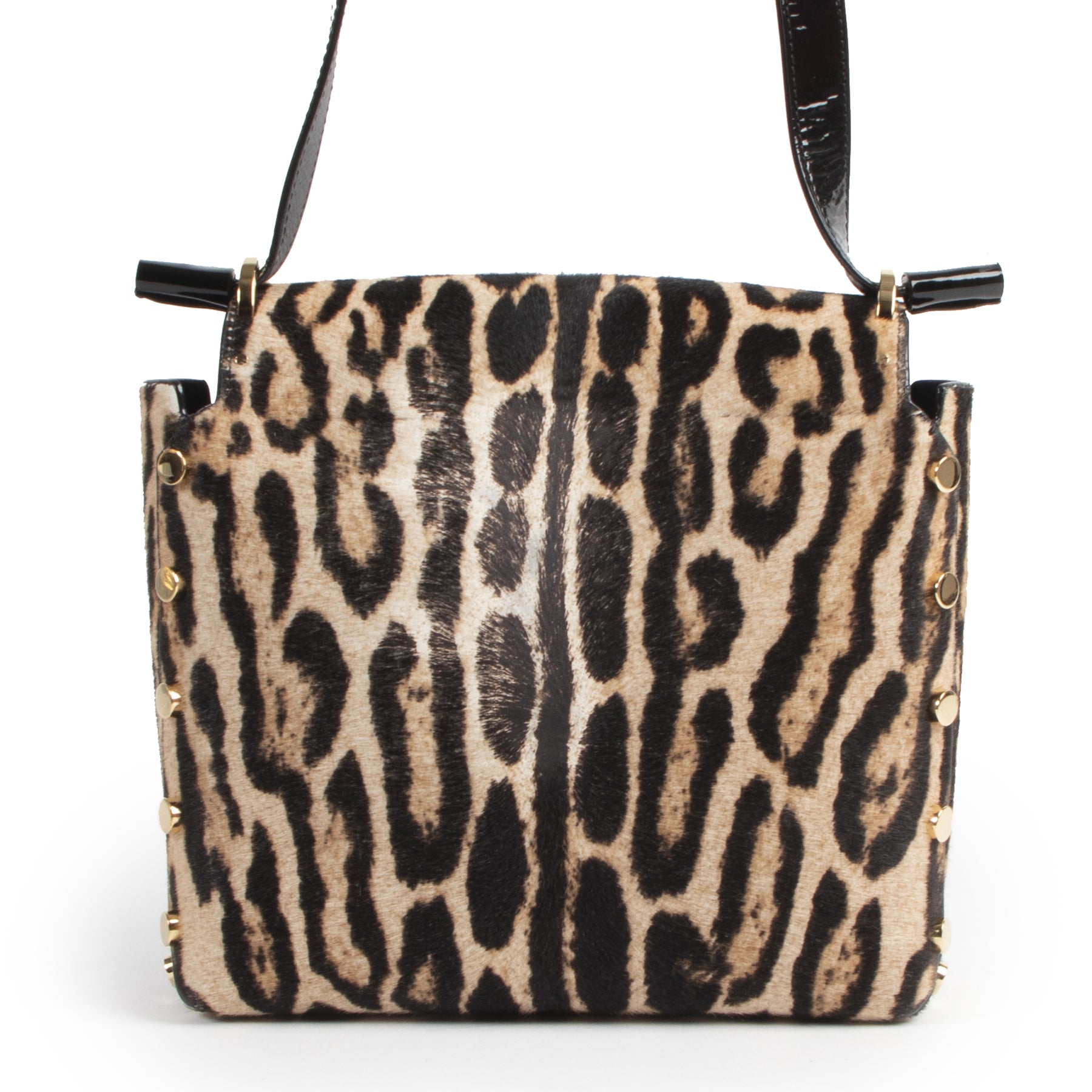 Jimmy Choo Leopard Lockett Calf Hair Bag