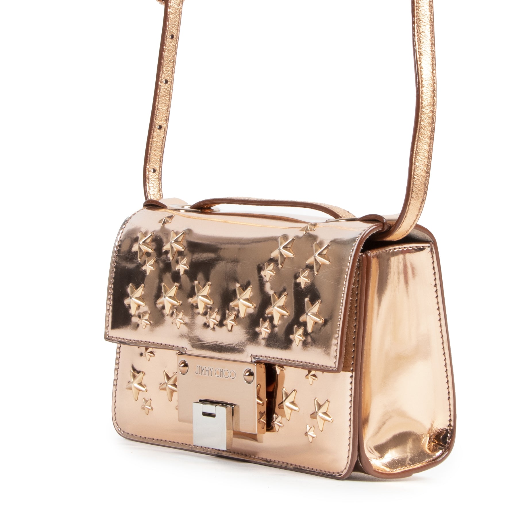 Buy this authentic second-hand vintage Jimmy Choo Tea Rose Rebel Soft Mini Crossbody at online webshop LabelLOV. Safe and secure shopping. Koop deze authentieke tweedehands vintage Jimmy Choo Tea Rose Rebel Soft Mini Crossbody bij online webshop LabelLOV.
