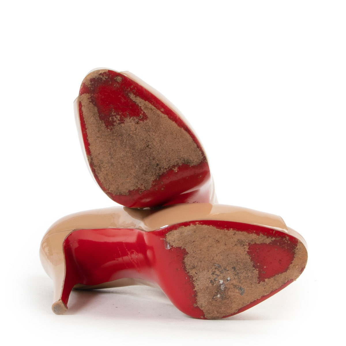 Buy online Christian Louboutin Nude Peep-Toe Pumps in a safe way.