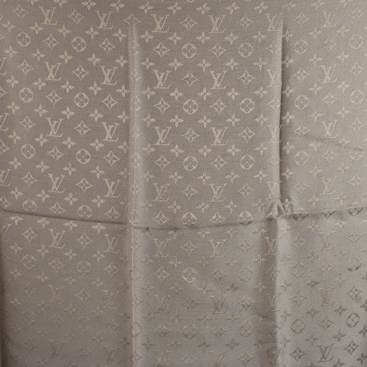Louis Vuitton Taupe Monogram Shawl