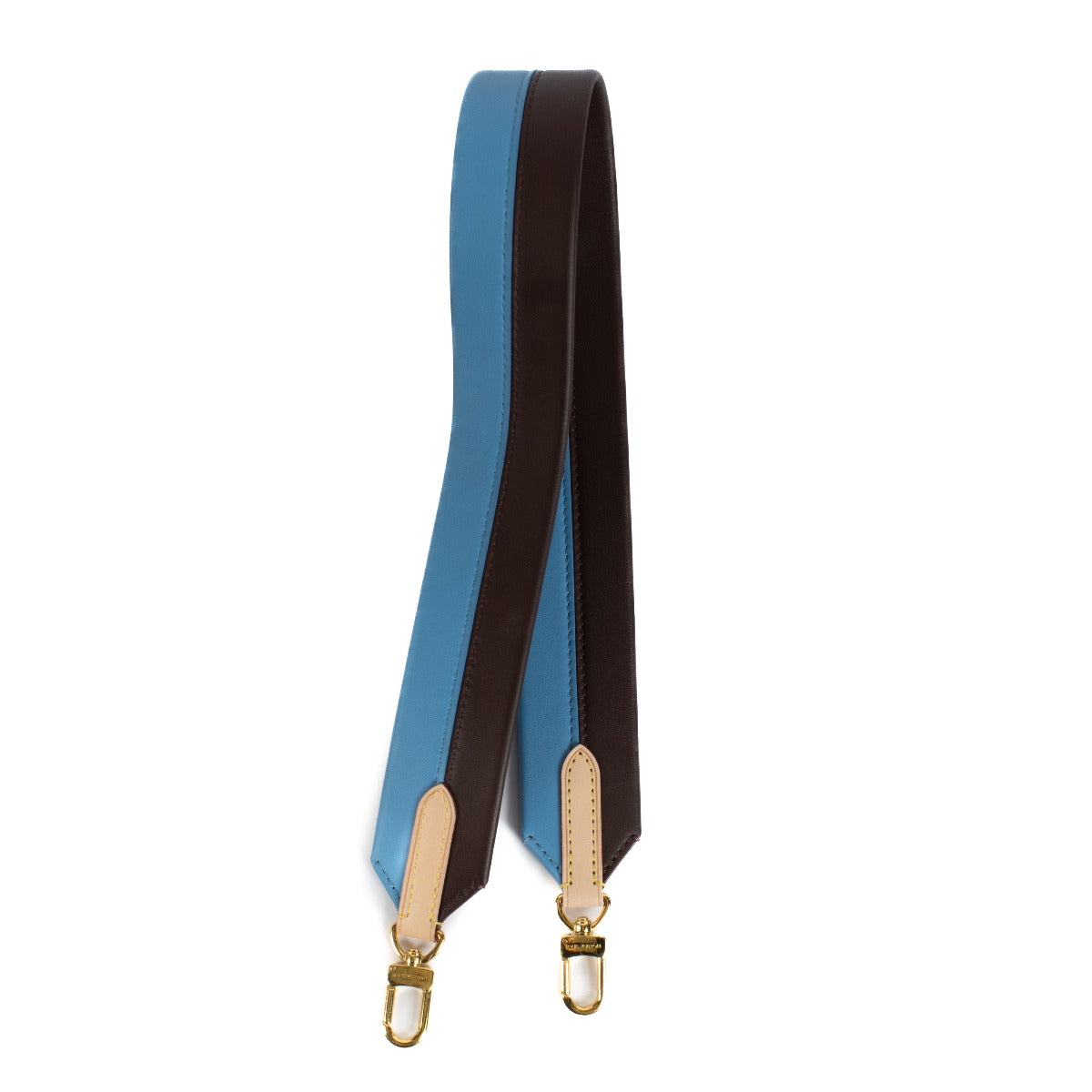 Louis Vuitton Black/Blue Leather Bandoulière Bag Strap