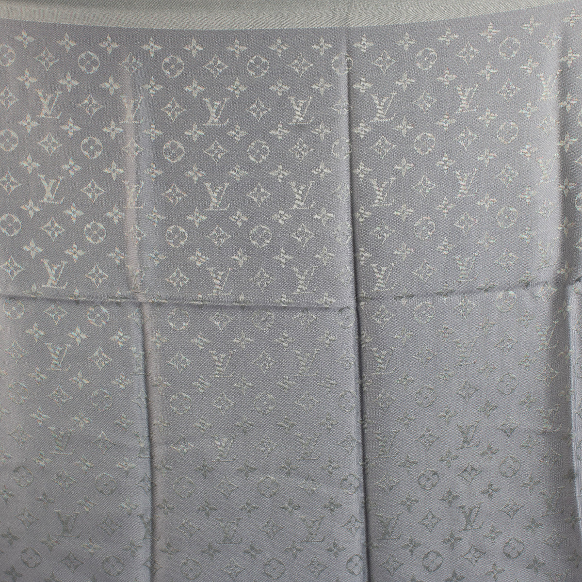 Châle classique Monogram bleu Louis Vuitton