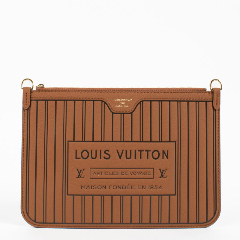 shop 100% authentic second hand Louis Vuitton Tan Neverfull Inside Out Clutch on Labellov.com