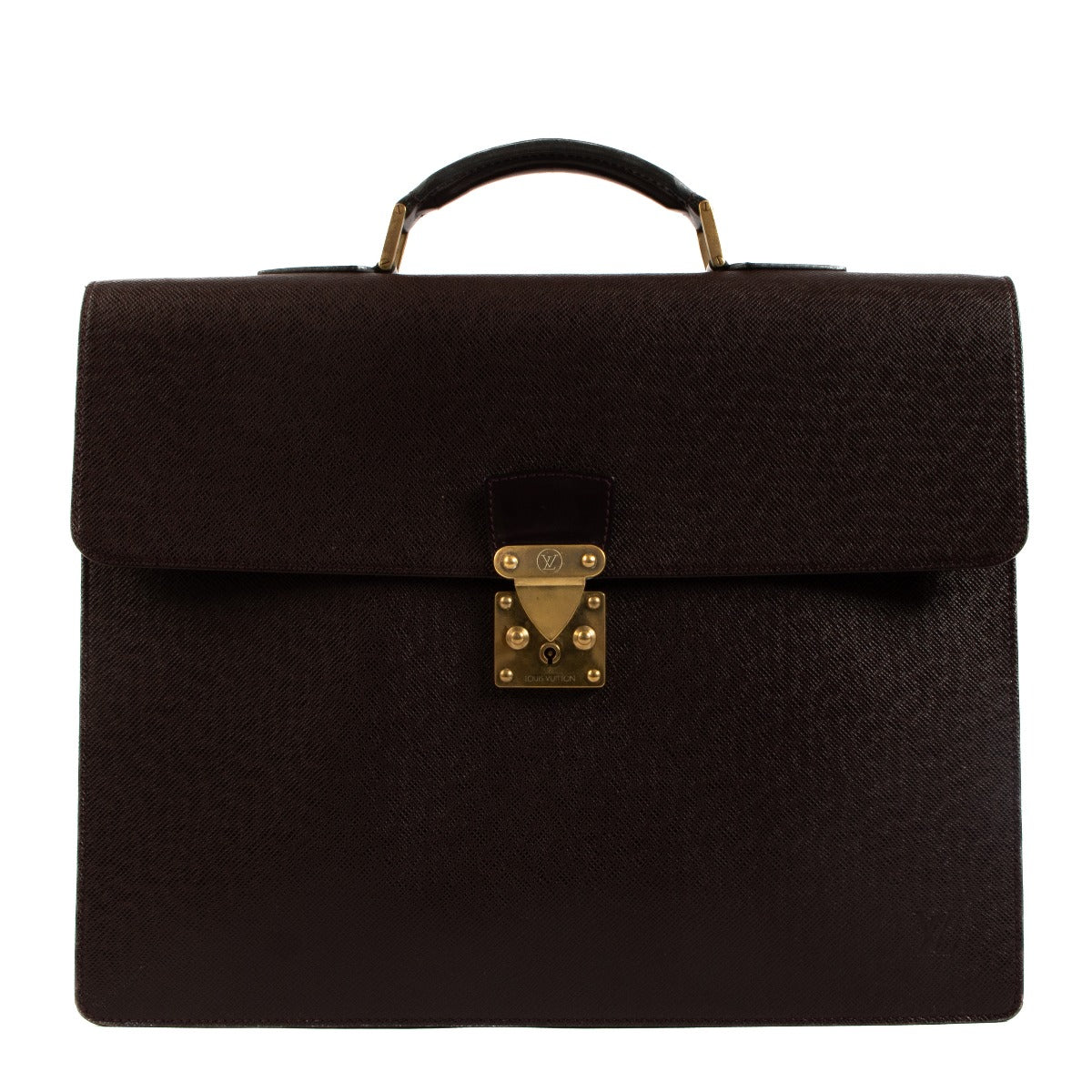Louis Vuitton Burgundy Taiga Leather Robusto Briefcase