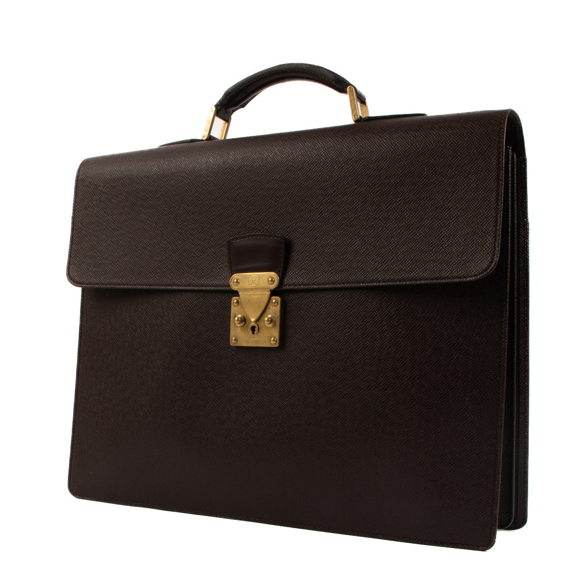 Louis Vuitton Burgundy Taiga Leather Robusto Briefcase