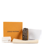 Louis Vuitton Grey Python Bandouliere Bag Strap