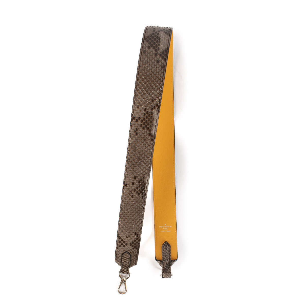 Louis Vuitton Grey Python Bandouliere Bag Strap