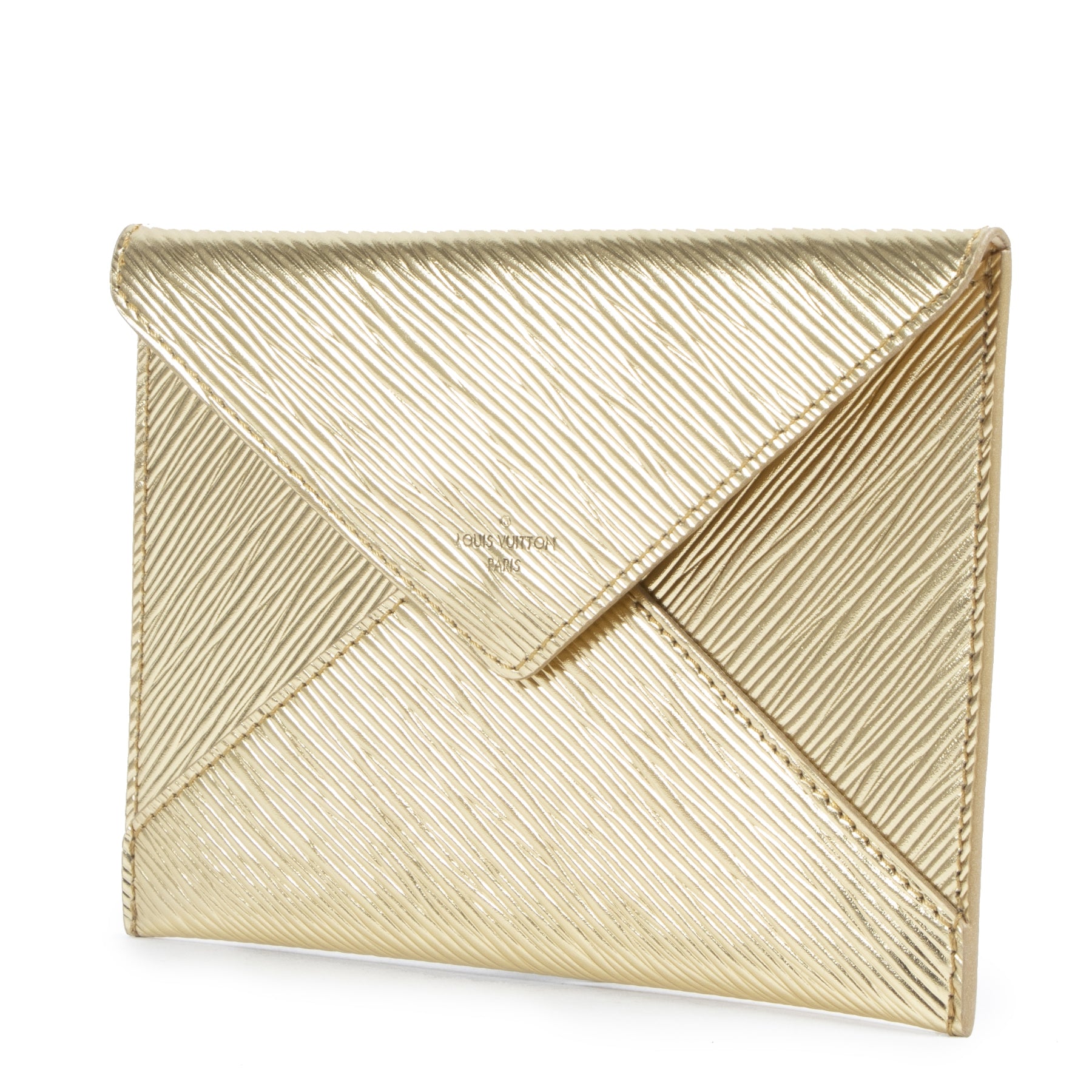 Buy this authentic second-hand vintage Louis Vuitton Epi Leather Golden Envelope at online webshop LabelLOV. Safe and secure shopping. Koop deze authentieke tweedehands vintage Louis Vuitton Epi Leather Golden Envelope bij online webshop LabelLOV.