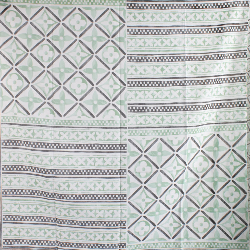 Shop safe online at Labellov in Antwerp, Brussels and Knokke this 100% authentic second hand Louis Vuitton Green Monogram Flower Tile Pareo Scarf