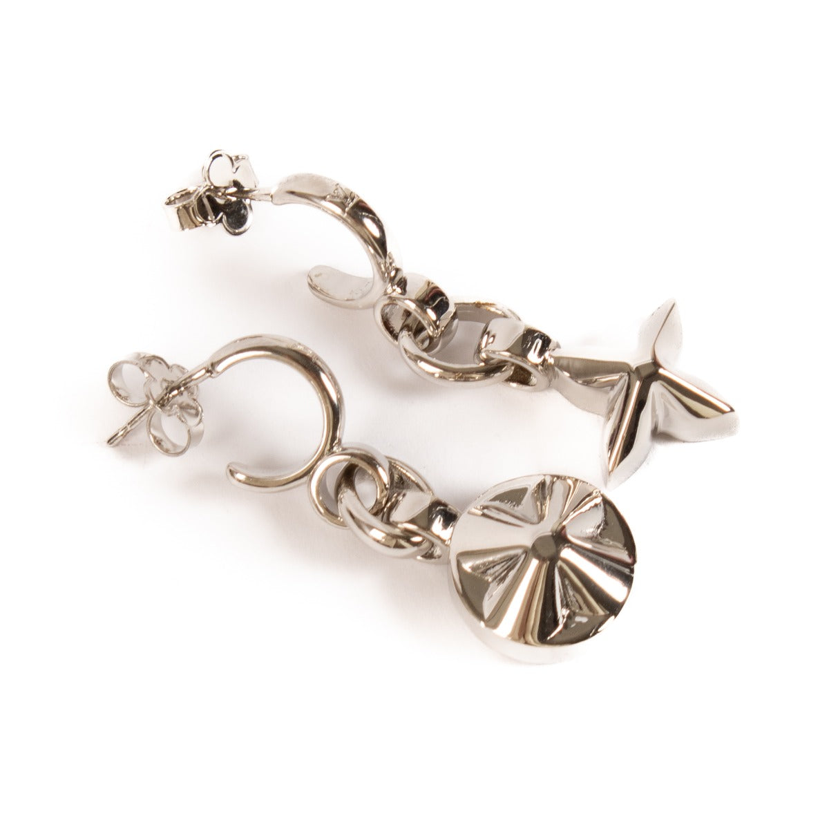 Louis Vuitton Silver My Flower Earrings