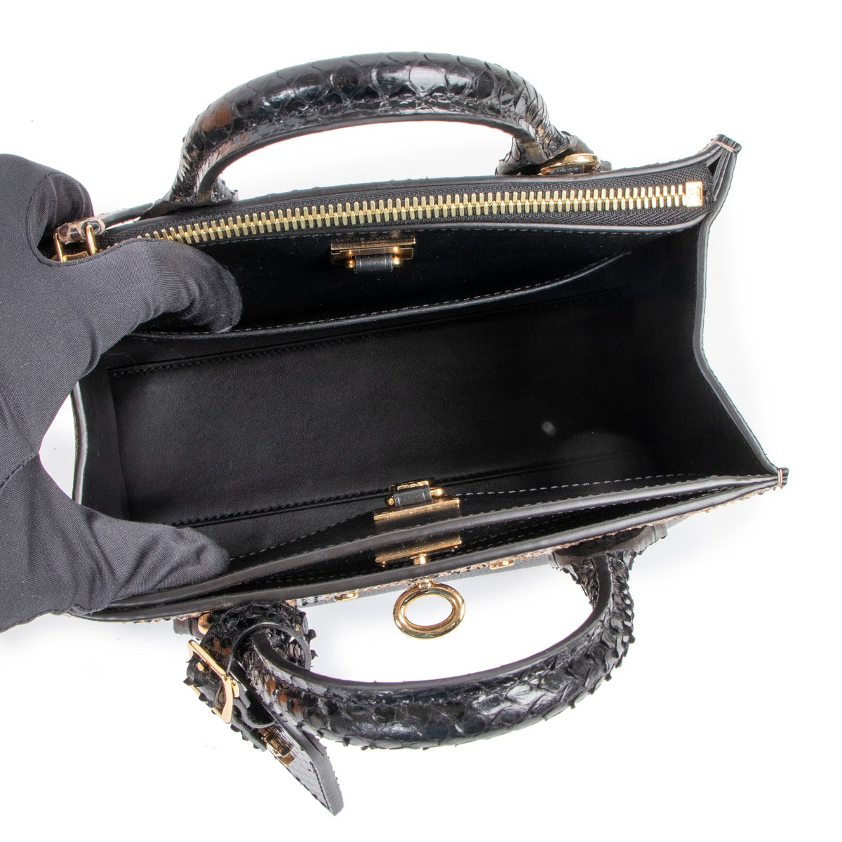 Second hand Louis Vuitton City Steamer Mini Python Handbag at Labellov