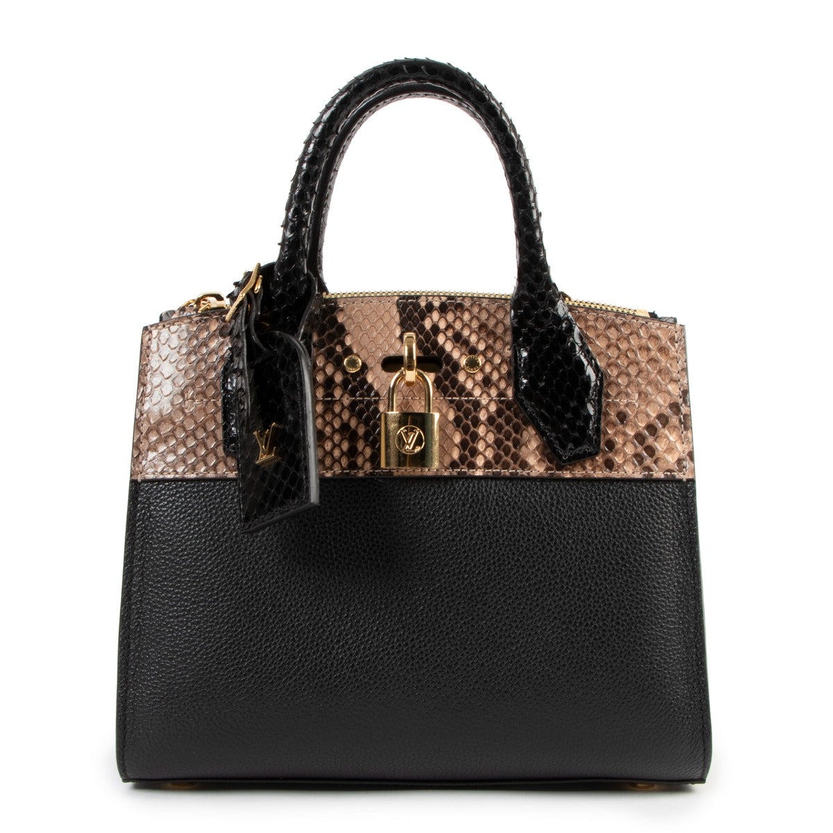 Second hand Louis Vuitton City Steamer Mini Python Handbag at Labellov